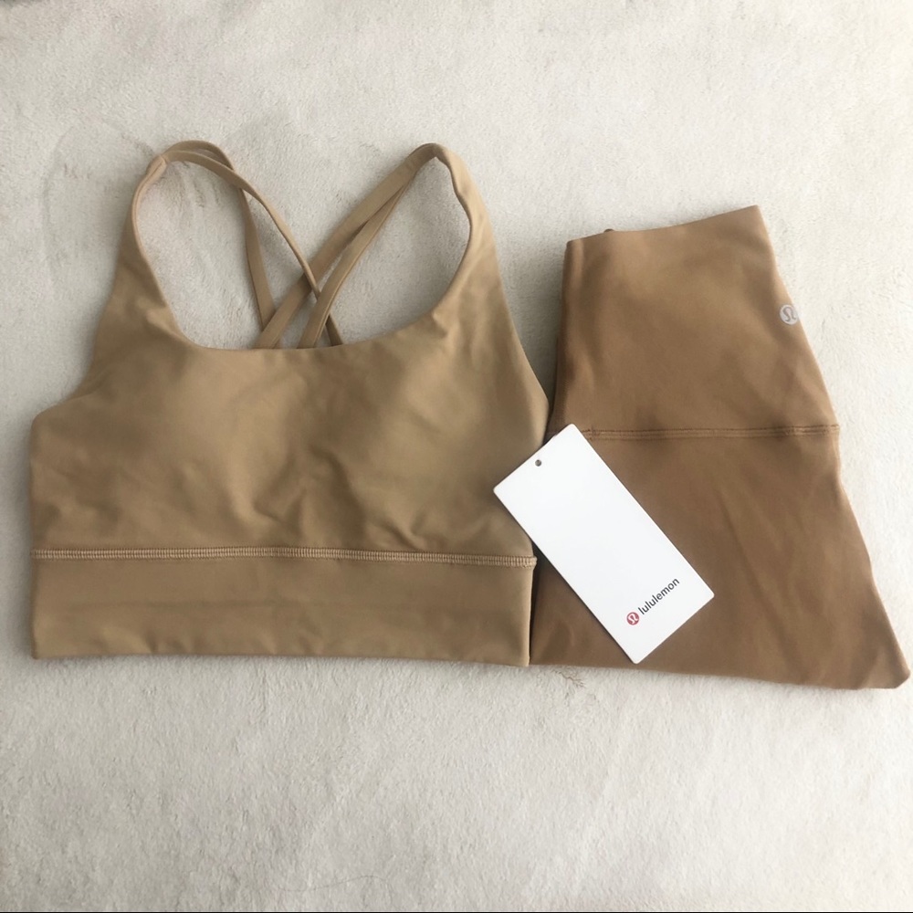 Lululemon Saddle Brown Align leggings28” EnergyBra
